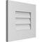 Ekena Millwork Vertical Surface Mount PVC Gable Vent: Non-Functional, w/ 3-1/2"W x 1"P Standard Frame, 16"W x 14"H GVPVE16X1401SN - alternate 2